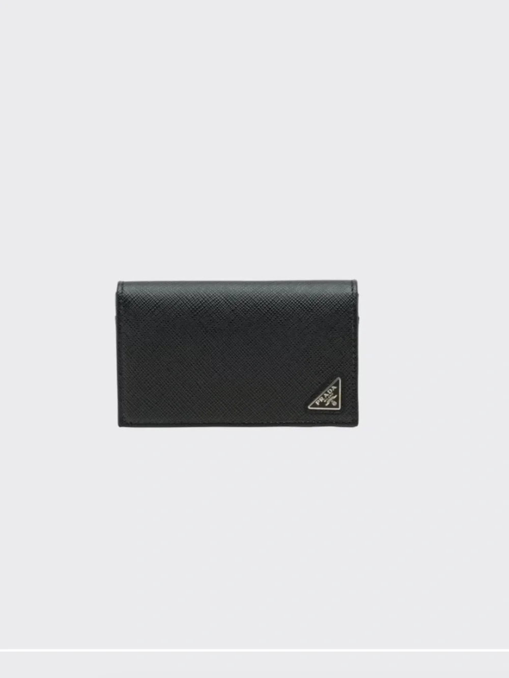 Prada Black Saffiano Leather Card Holder